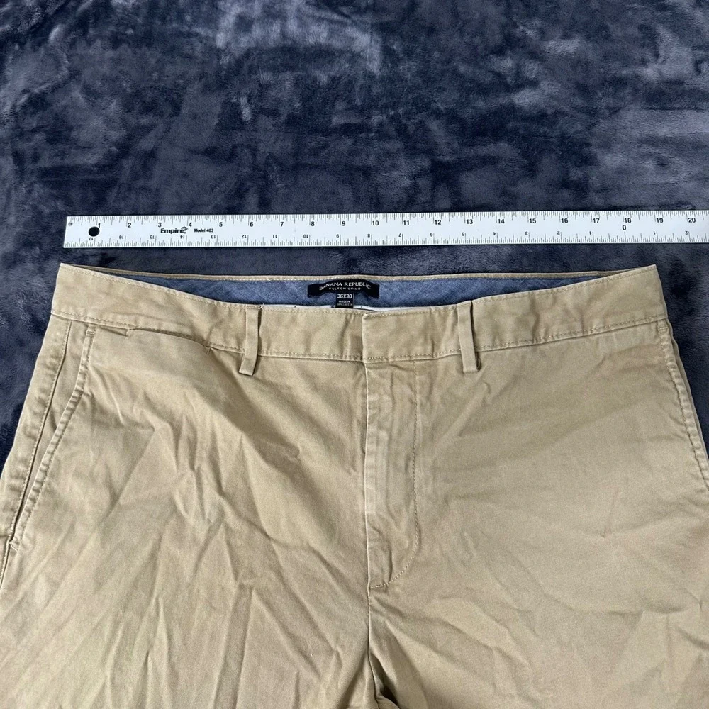 Banana Republic Fulton Chino‎ Mens 36x30 Khaki Tan Skinny Fit Pants